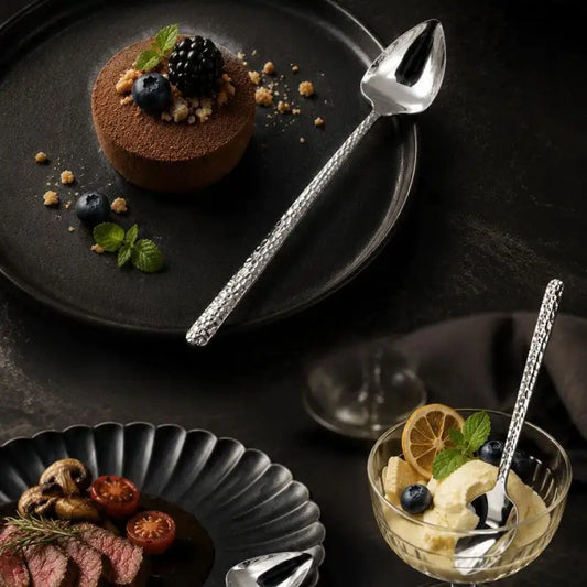 304 Stainless Steel Heart Spoon – Mirror Polished Long Handle Decorative Dessert Spoon Oasis Select