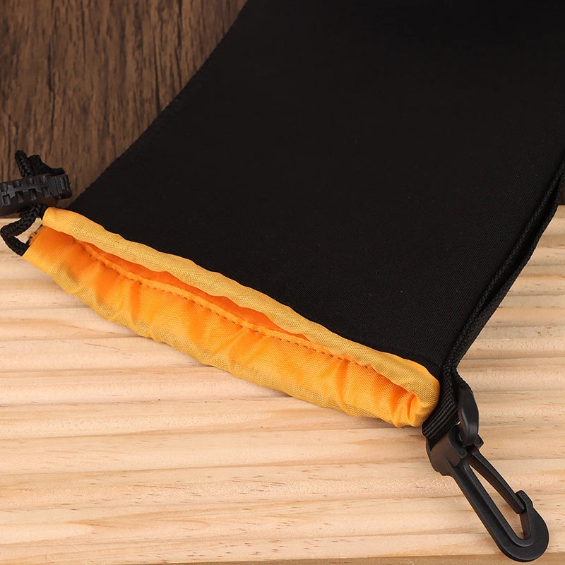 Drawstring Camera Lens Pouch Bag Neoprene Waterproof Soft Shocproof Video Camera Lens Pouch Bag Case For Most Digital Camera Peaceful Pleasures Health and Wellness