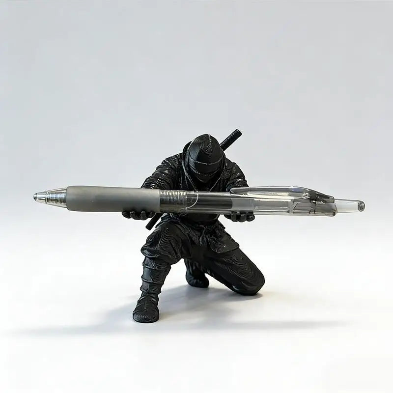 Kneeling Knight Pen Holder | Armored Knight Desk Organizer