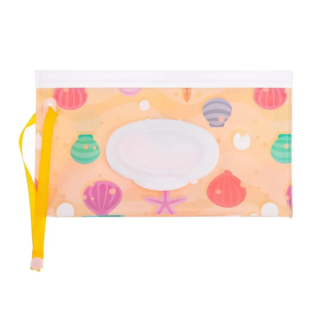 EVA Refillable Baby Wipes Pouch | Flip Cover Snap-Strap Holder