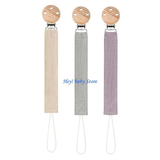 Baby Pacifier Dummy Chain Clips | 3-Pack Cotton Holder Set Pacifier Clip Set Peaceful Pleasures Health and Wellness SET4 CN
