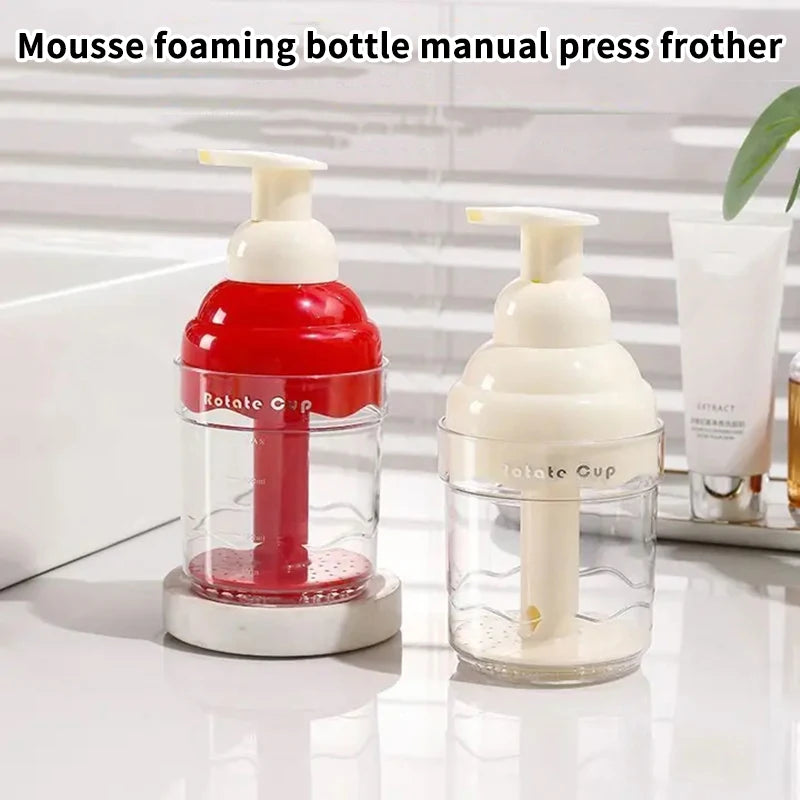 Mousse Foaming Bottle, Manual Pump Bottle For Facial Cleanser, Hand Soap, And Shower Gel, Foaming Device, Dispensing Bottle Peaceful Pleasures Health and Wellness