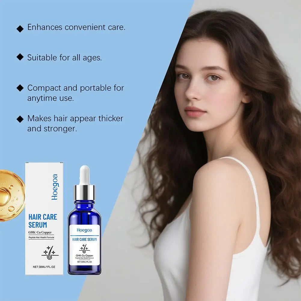 30ML Copper Peptide Serum for Hair Growth, GHK-Cu Peptide Hair Serum Non-Greasy Scalp Care for Thicker Fuller Hair Anti Loss Peaceful Pleasures Health and Wellness