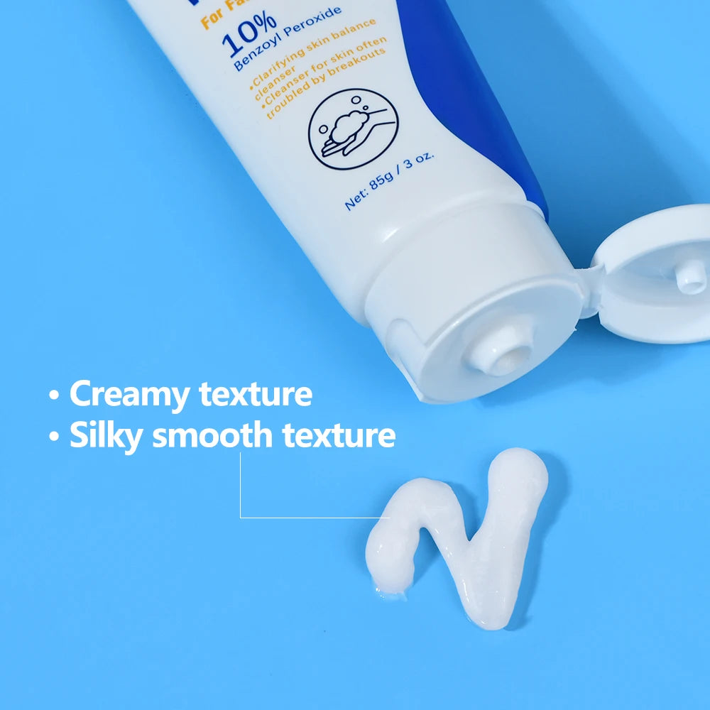 Acne Foaming Wash Benzoyl Peroxide 10% Maximum Antimicrobia Moisturizers reduces redness For Face & Body Skin Care Face Wash Peaceful Pleasures Health and Wellness