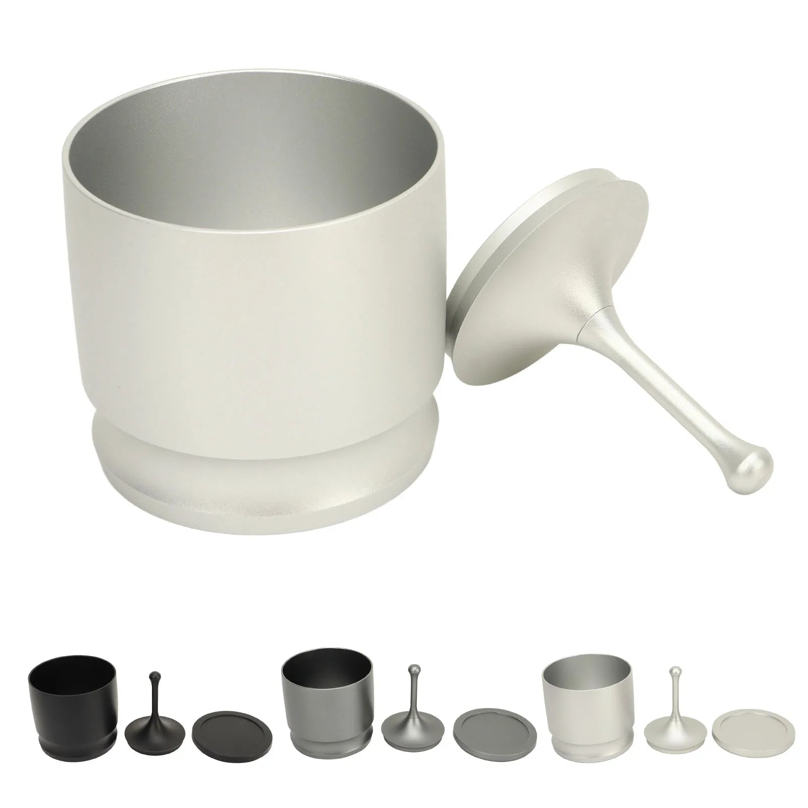 Coffee Supplies Coffee Dosing Cup Dosing Rings Press Aluminum Alloy Anti Flying Coffee Powder Picker Coffee Making Supplies 58mm Peaceful Pleasures Health and Wellness