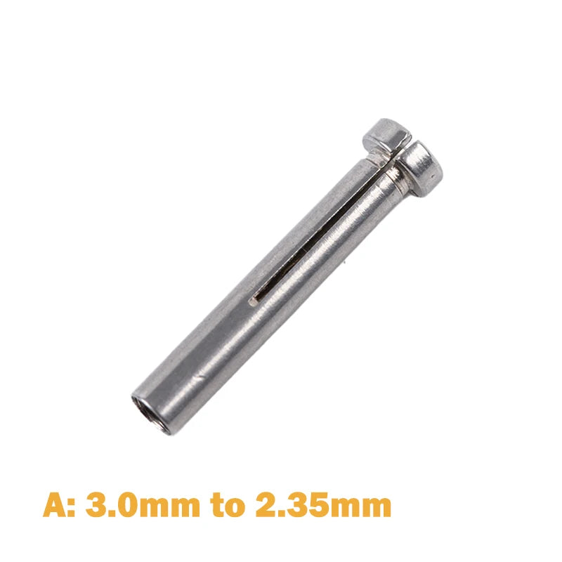 Micromotor Handpiece Collet Sleeve Adapter 3.175mm/3.0mm to 2.35mm