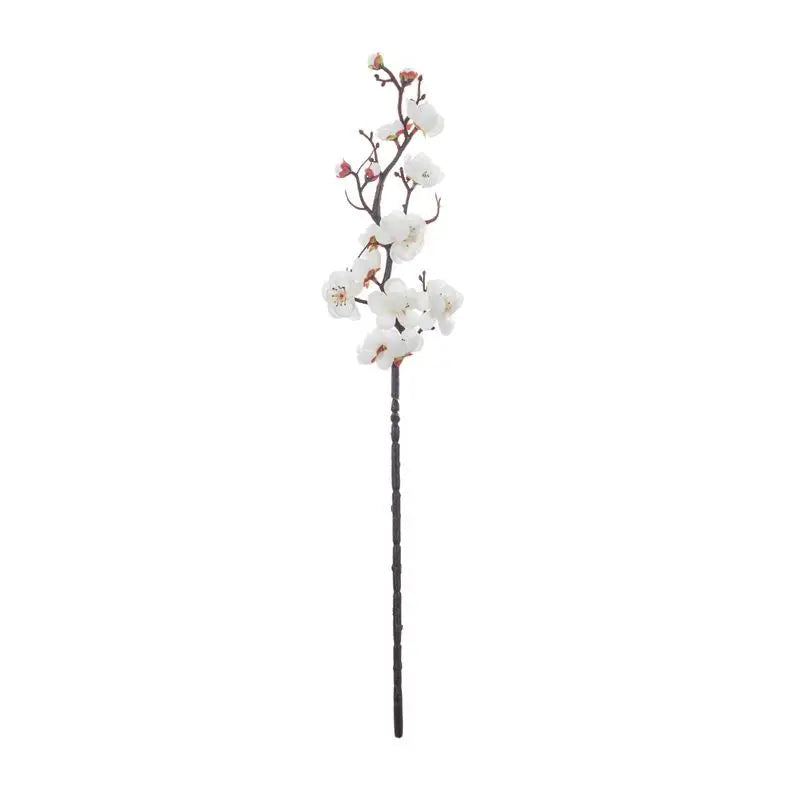 Silk Plum Blossom Peach Branch Artificial Flowers – Home Decor