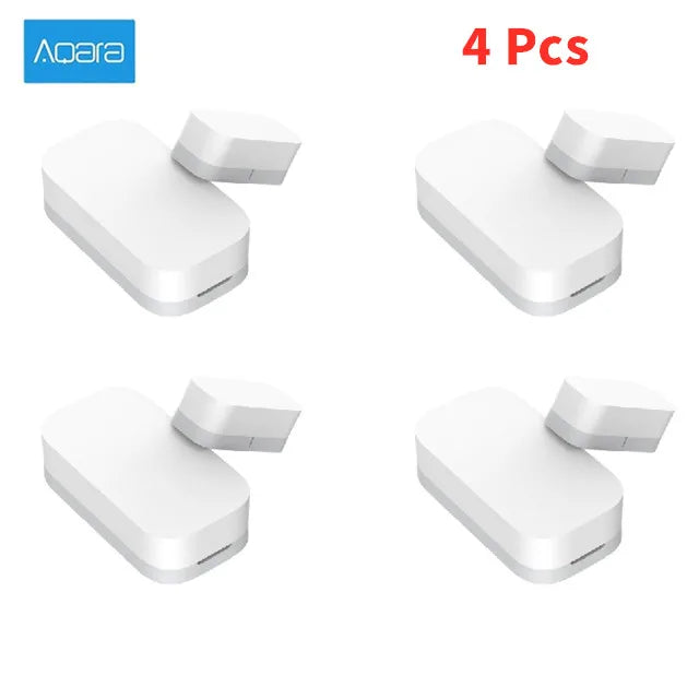 Aqara Door Window Sensor Zigbee MCCGQ11LM Smart Mini Door Sensor Alarm work With MiHome HomeKit APP for Xiaomi Smart Home Peaceful Pleasures Health and Wellness Aqara Door 4Pcs
