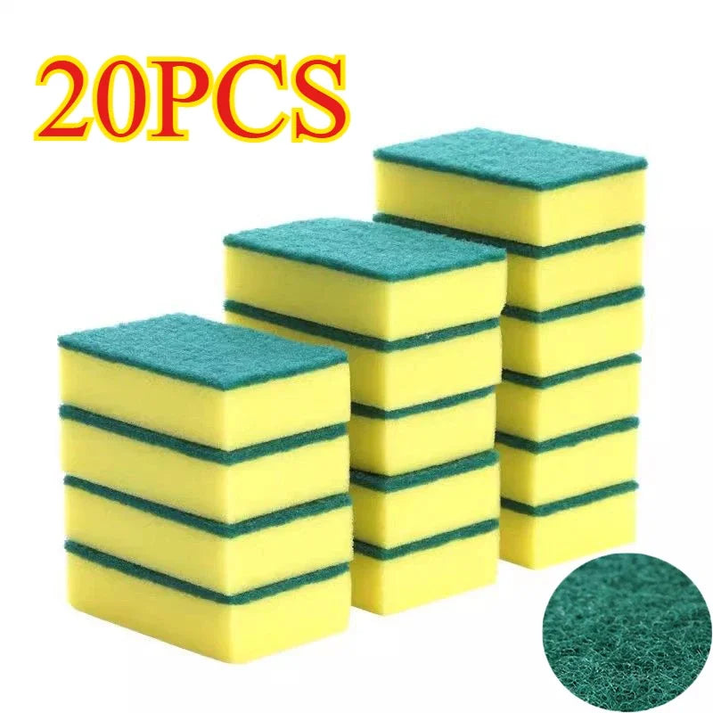 Kitchen Dishwashing Sponge & Scouring Pad Set – Up to 50 Pcs