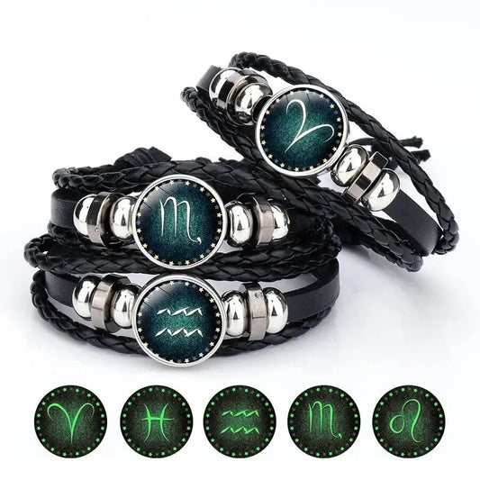 Glow in the Dark Zodiac Constellation Bracelet | All 12 Signs Constellation Bracelet Oasis Select