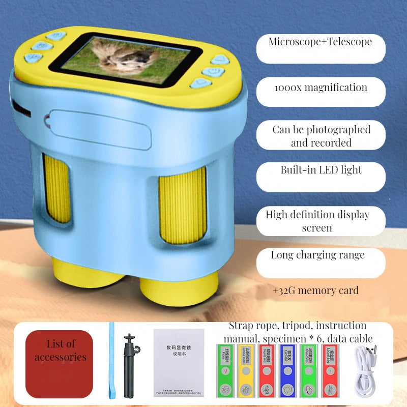 Handheld, Portable, with Screen and Photo Sharing Microscope, Children's Science, Students Can See Bacteria Peaceful Pleasures Health and Wellness 5