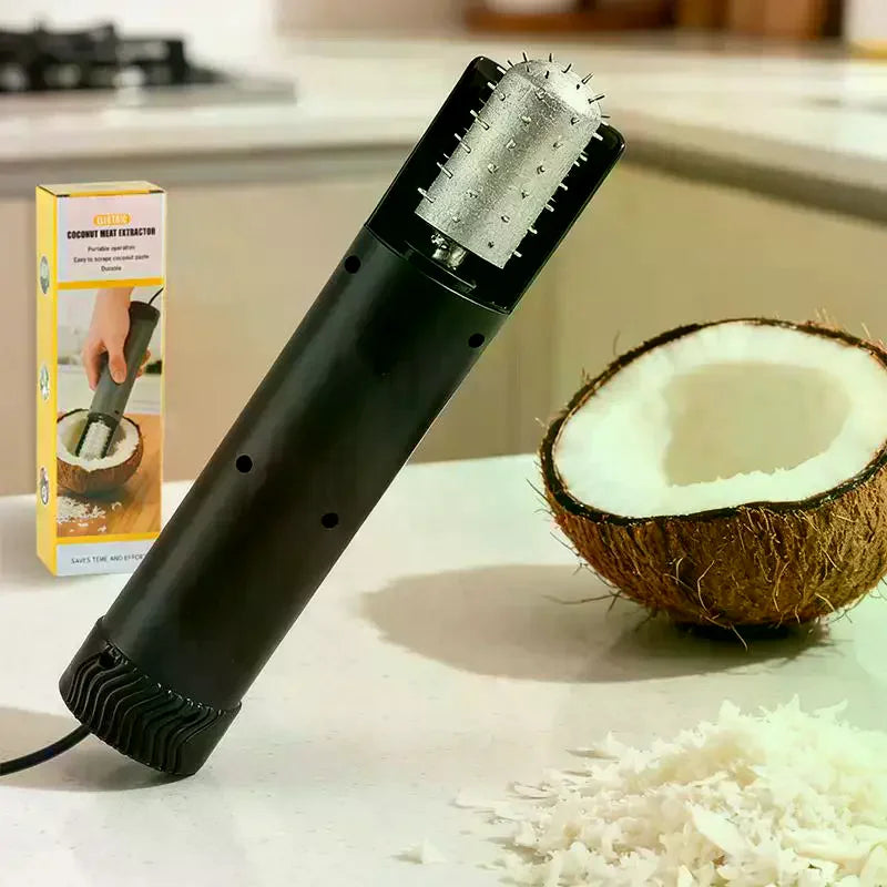 Electric Coconut Meat Scraper Tool – Splash-Proof & Fast
