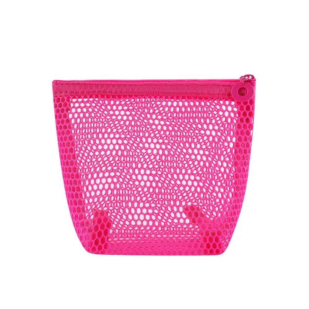 Transparent Mesh Cosmetic Bag – Mini Travel Makeup Pouch