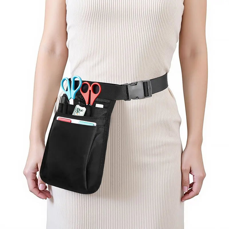 Nursing Adjustable Waist Bag Nurse Tool Storage Bag Hairstylist Makeup Technician Tool Storage Waist Bag Peaceful Pleasures Health and Wellness