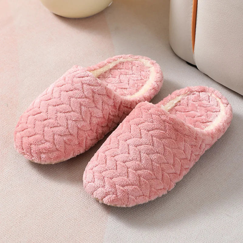 Leopard Fur Slippers | Memory Foam Non-Slip Warm Winter House Shoes