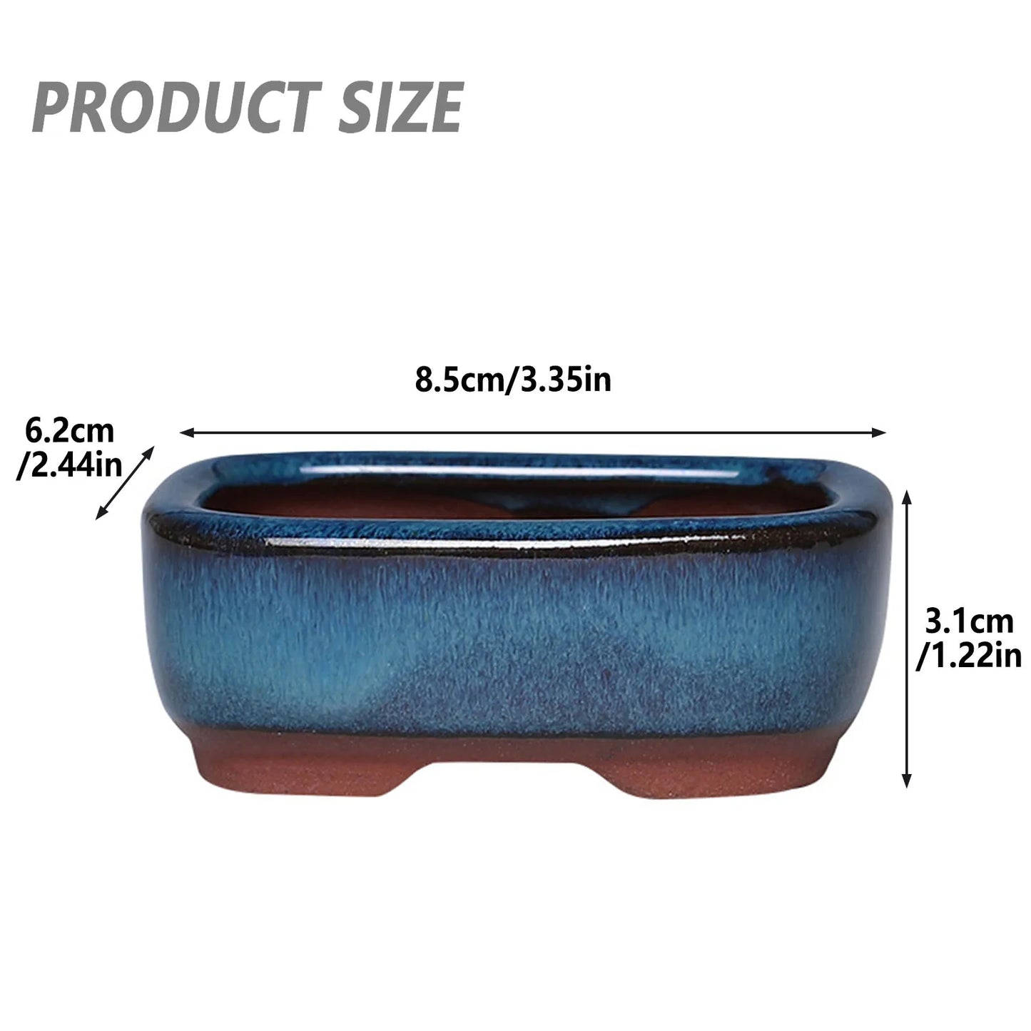 Ceramic Flower Pots with Drain Hole with Vent Design Easy to for Indoor and Outdoor Plants Peaceful Pleasures Health and Wellness