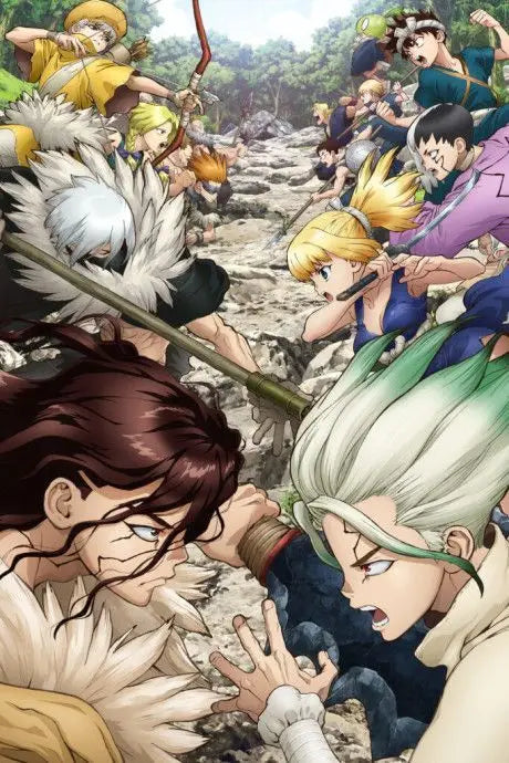 Dr. Stone Anime Canvas Wall Art Poster | Retro Graffiti Fan Gift