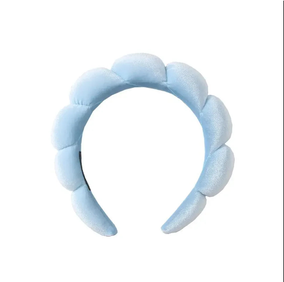 Fashion Microfiber Washing Wristbands Scrunchies Puffy Headband Spa