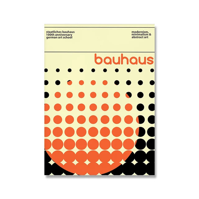 Modern Minimalist Bauhaus Exhibition Geometric Posters work Canvas Prints Abstract Painting Living Room Murals Home Decor Peaceful Pleasures Health and Wellness