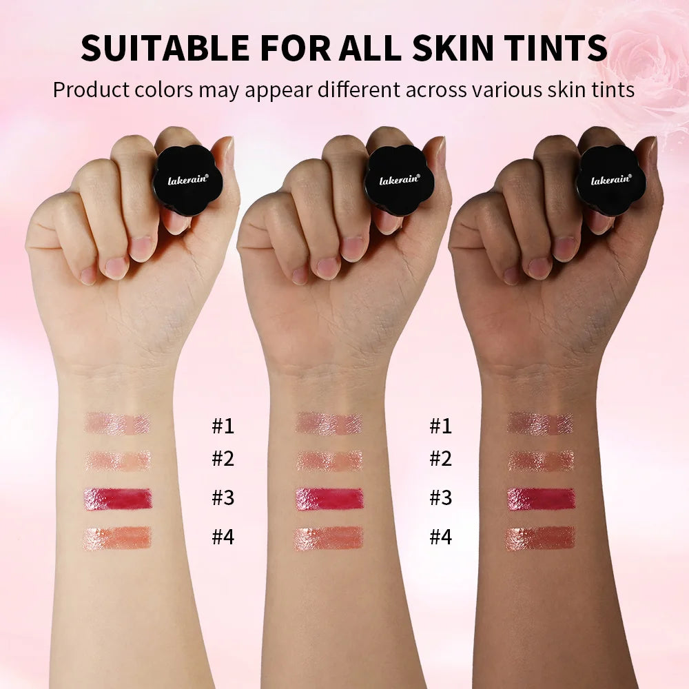 Lakerain Ring Rouge Lipstick Long Lasting Moisturizing Shining Lips Cheeks Dual-use Anti wrinkle Nourishment Ring Style Lipstick Peaceful Pleasures Health and Wellness