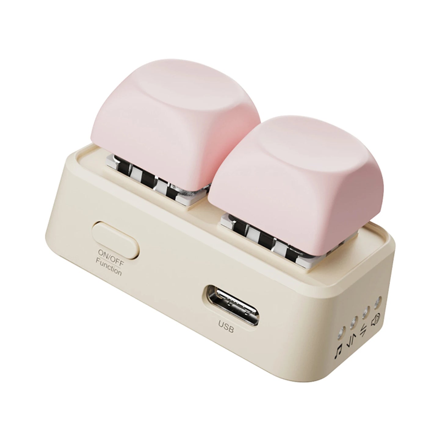 Keypad Dual Button E-book Page Turner Wireless Remote Control Keypad Dual Button Page Turner E-book Page Turner For Kobo Readers Peaceful Pleasures Health and Wellness Pink for E-book
