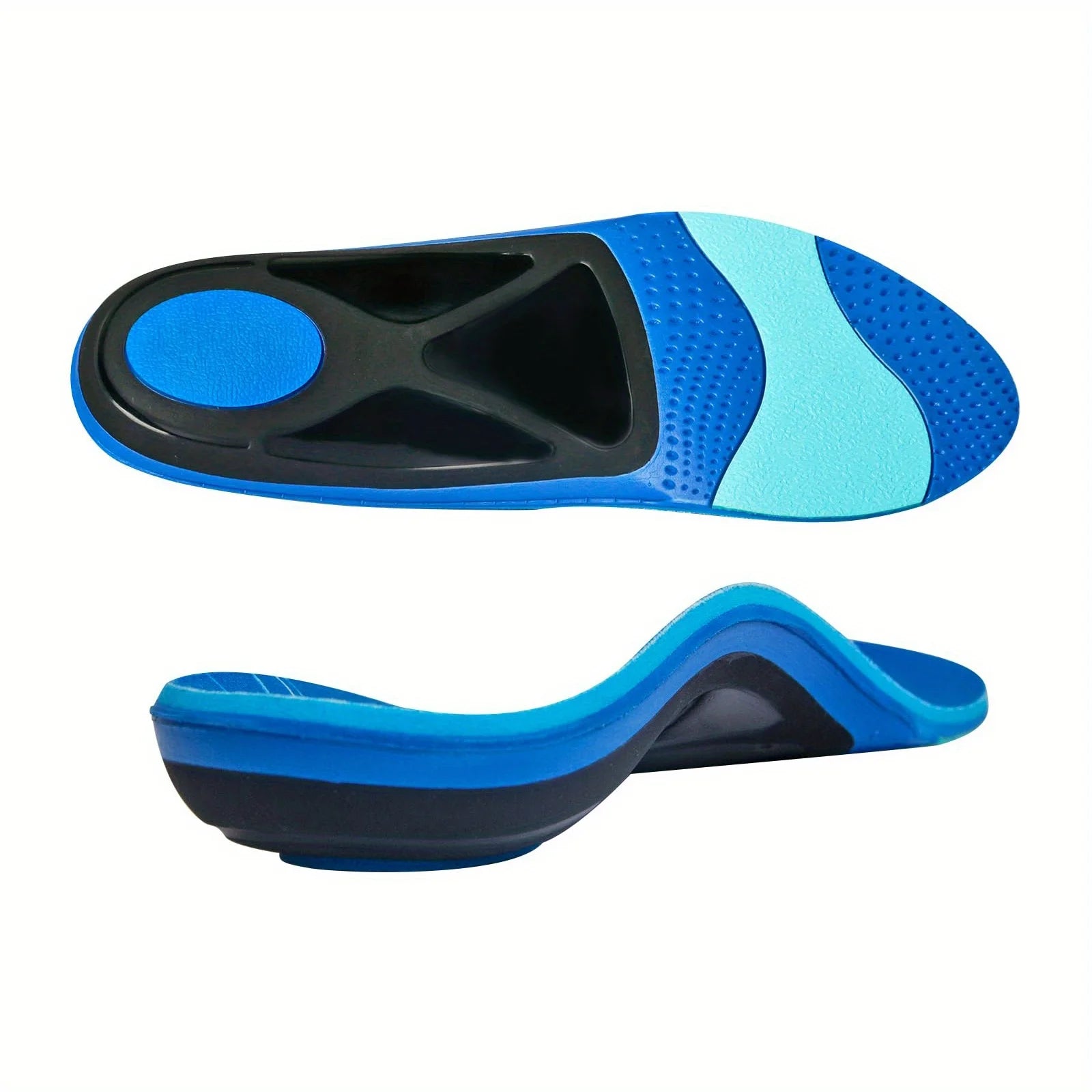 Flat Feet Insoles, Arch Support with Deep Heel Cup & Shock Absorption - Relieve Plantar Fasciitis, Pronation, Ankle Pain Peaceful Pleasures Health and Wellness XL