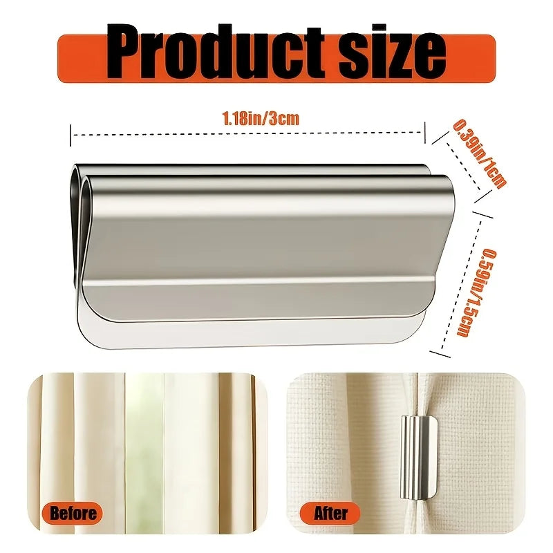 Strong Magnetic Curtain Clips Nail Blackout Closure Keep Closed
