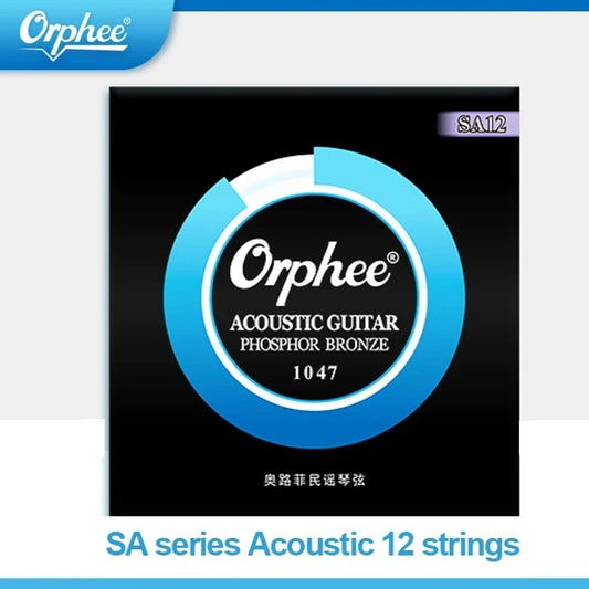 Orphee SA12 String Folk Series Hexagonal Steel Core Phosphorus Copper Peaceful Pleasures Health and Wellness