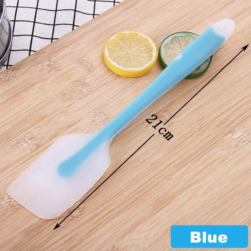 Kitchen Utensils Kitchens Heat Pastry Mini Resistant Baking Bar. Spatula Accessories Bakeware Translucent Cream Silicone Tools Peaceful Pleasures Health and Wellness Blue - S Option14