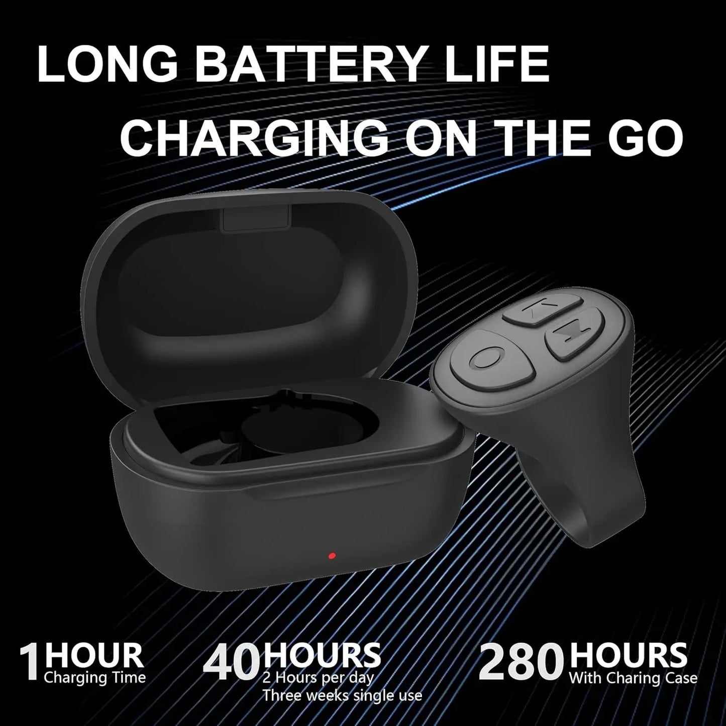 Bluetooth Scrolling Ring Remote for TikTok, Kindle & Camera