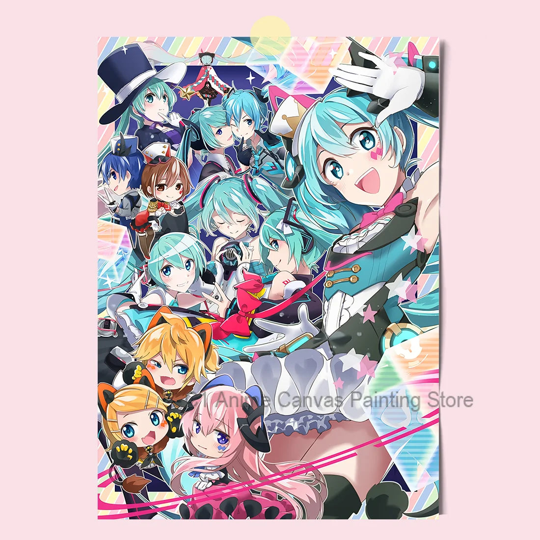 Hatsune Miku Anime Poster MIKU Magazine Bedroom Dormitory Studio Decorative Painting Photography Wallpaper DIY Gift Peaceful Pleasures Health and Wellness