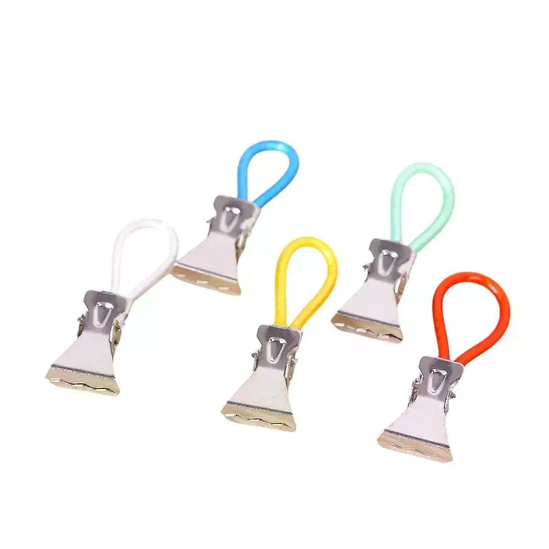 Colorful Stainless Steel Towel & Shower Curtain Clips Hook Clips Peaceful Pleasures Health and Wellness