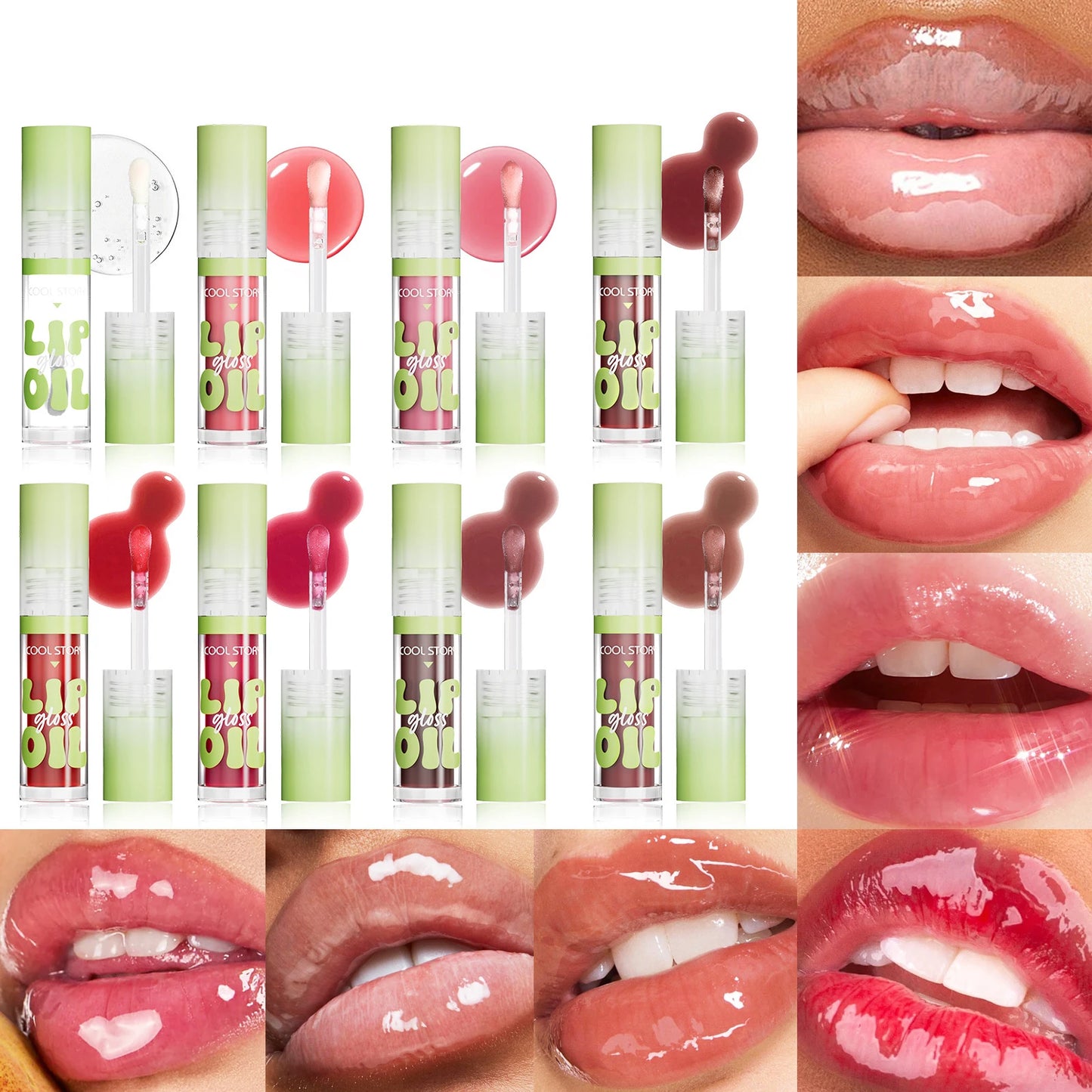 Crystal Jelly Lip Gloss & Lip Oil | Mirror Shine Non-Sticky