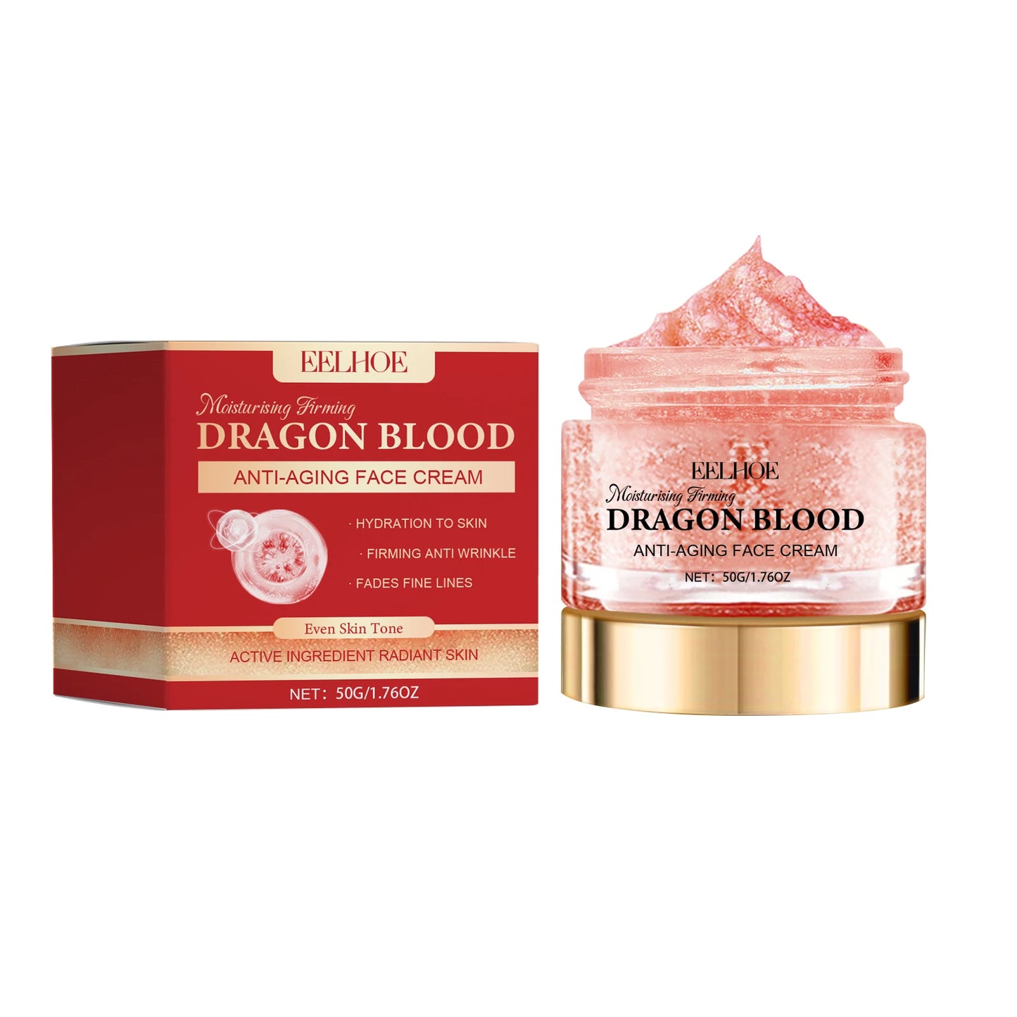 EELHOE Dragon Blood Face Cream – Hyaluronic Acid Moisturizer