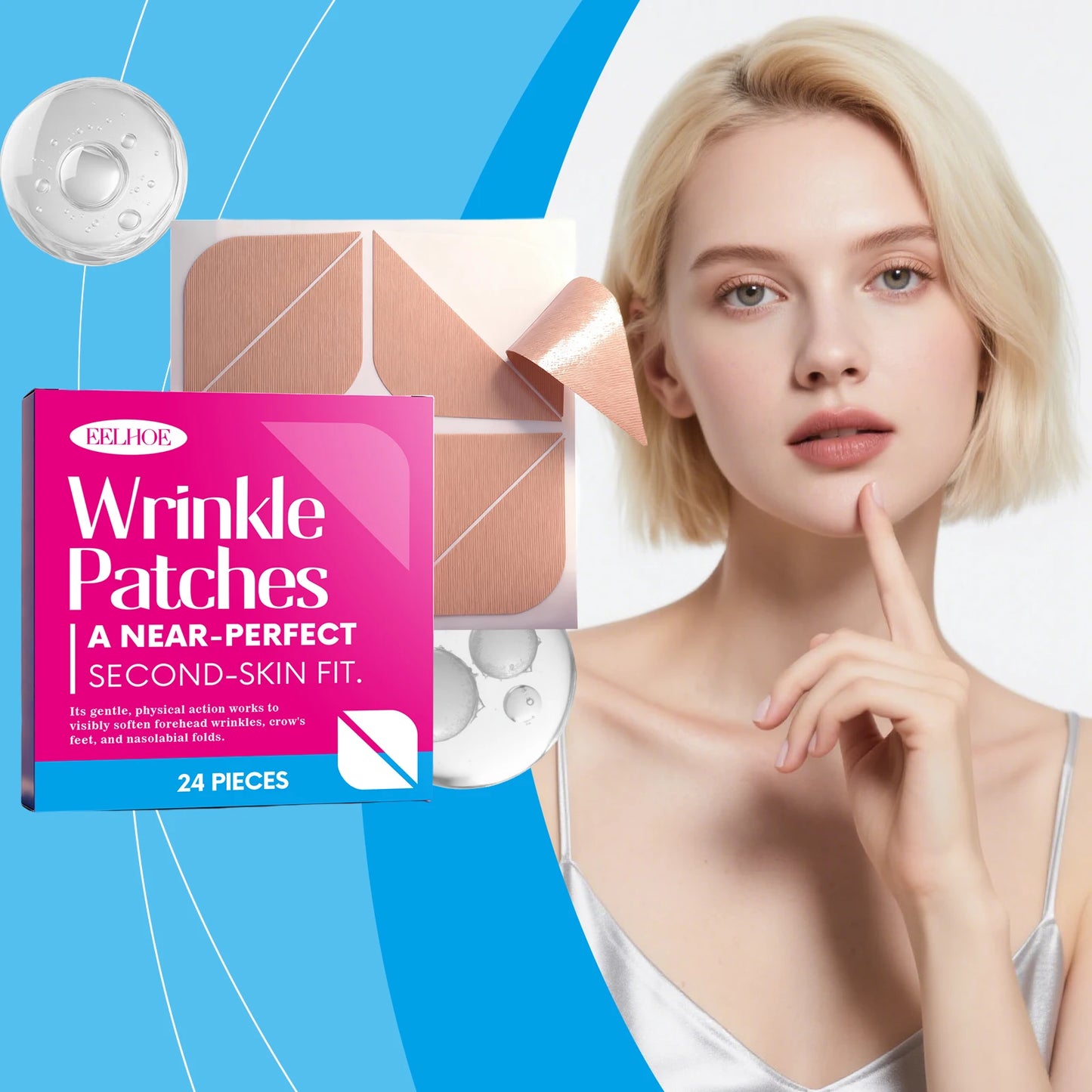 EELHOE Anti-Wrinkle Face Patches – Firm Skin & Fade Fine Lines Anti-Wrinkle Face Patches Peaceful Pleasures Health and Wellness