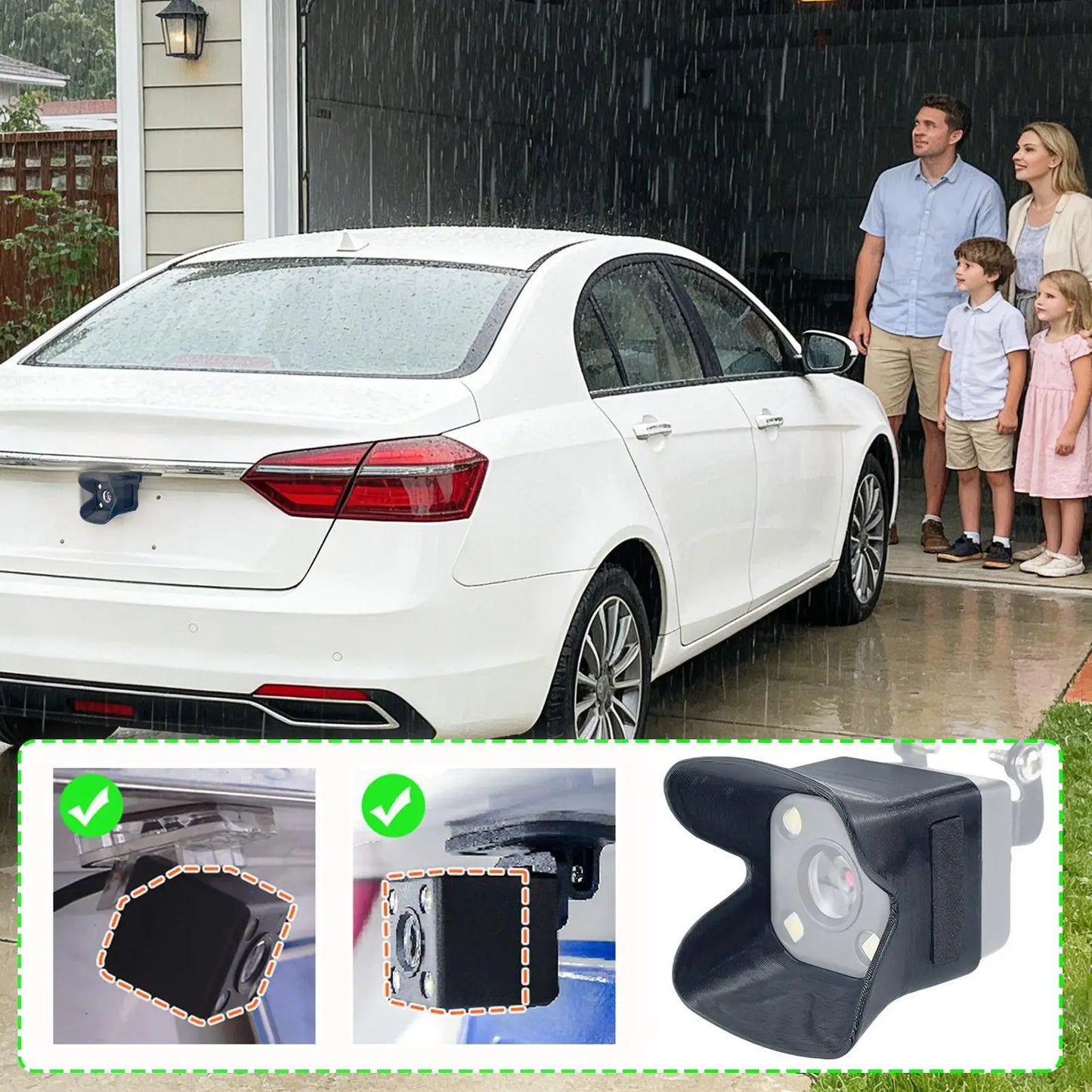 Silicone Backup Camera Rain Cover – Universal Waterproof Shield