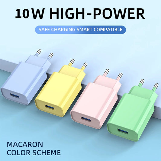 10W USB Wall Charger 5V 2A | EU & US Plug for iPhone Samsung USB Wall Charger Peaceful Pleasures Health and Wellness