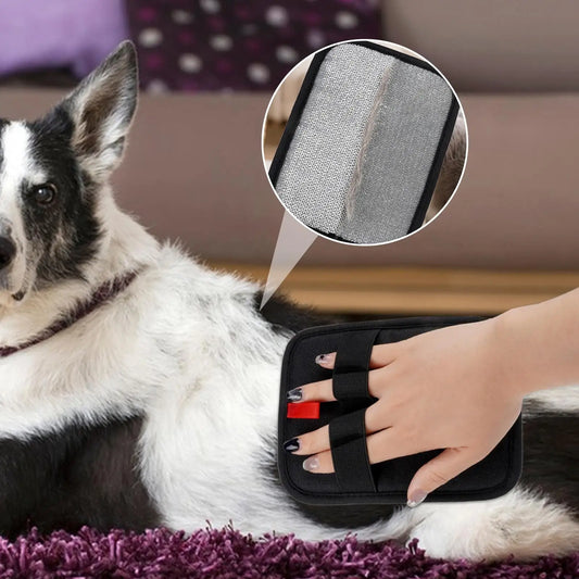 Electrostatic Pet Hair Removal Glove | Washable Grooming Mitten Pet Grooming Glove Peaceful Pleasures Health and Wellness