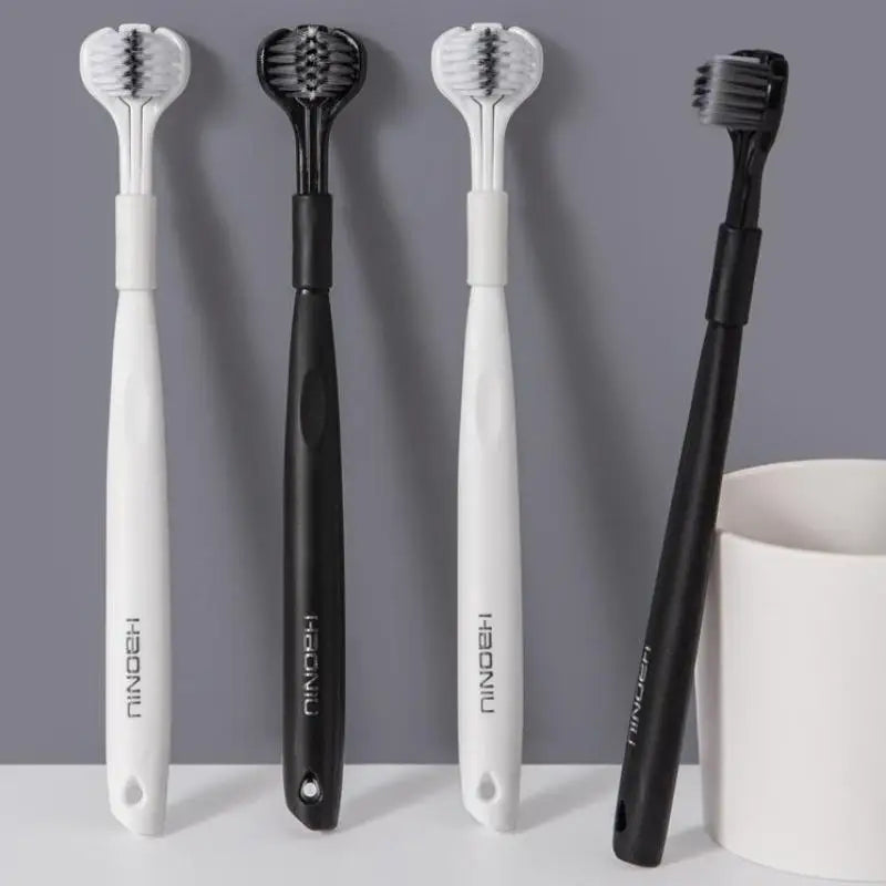 1/2/4/6pcs U-Shaped Three-Sided Toothbrush With Soft Bristles | 3D All-Around Soft-Bristle Cleaning Brush | Dental Care Peaceful Pleasures Health and Wellness