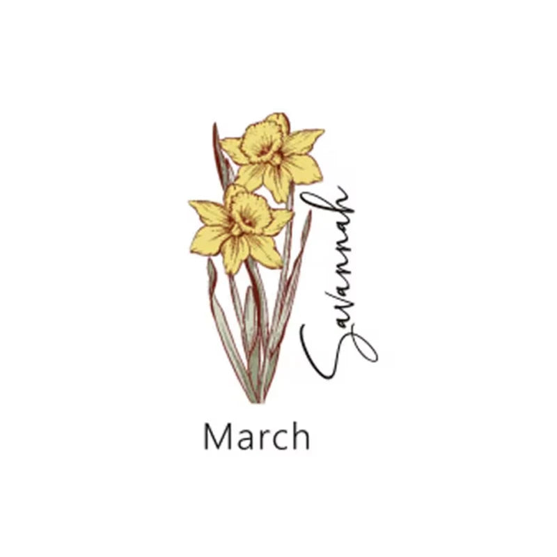 Personalized Name Birth Flower Glass Cup with Bamboo Lid Straw Birthday Gifts Wedding Bachelorette Party Bridal Shower Decorate Peaceful Pleasures Health and Wellness custom style 3 7.5x14.3cm