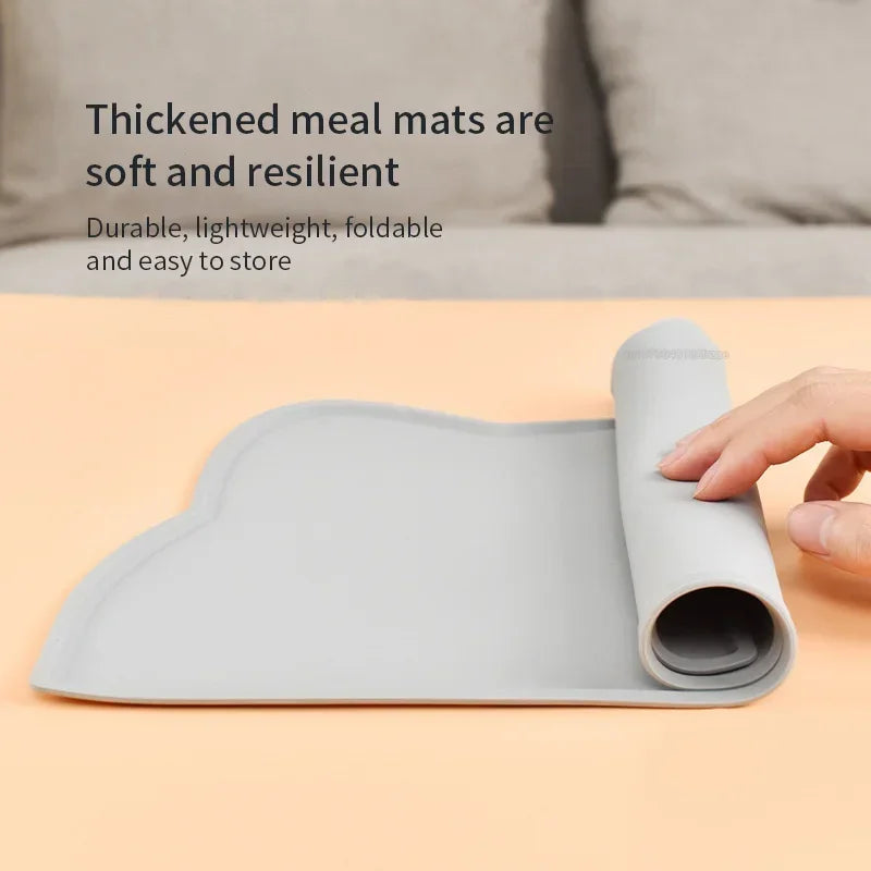 Drinking Pad Cats Feeding Mat Feeding & Watering Supplies Cats Food Bowl Silica Gel Portable Pet Placemat Feeders Products Home Peaceful Pleasures Health and Wellness
