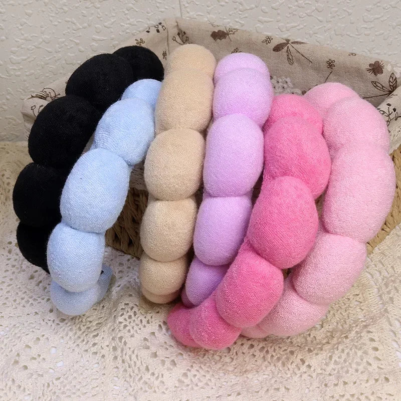 Microfiber Spa Headband & Wristbands Set for Face Washing