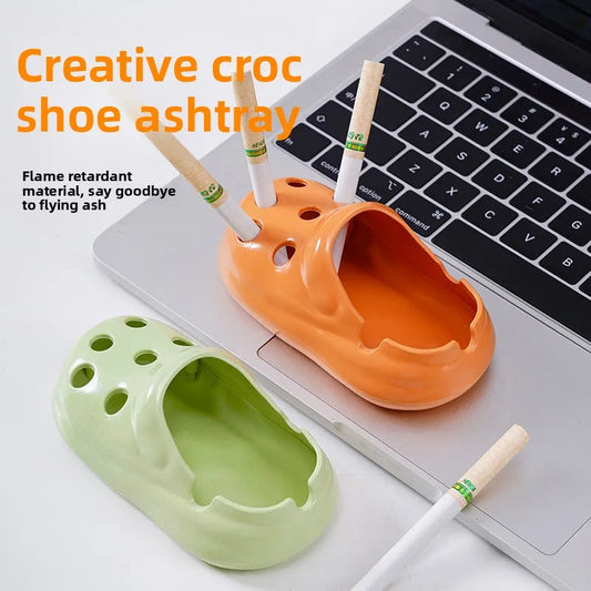 Creative Cave Shoes Ashtray Thickened Desktop Decoration Decor Office Home Living Room Anti Scalding Tea Table Anti Fly Ash A Peaceful Pleasures Health and Wellness