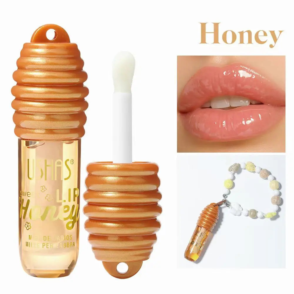 USHAS Honey Lip Oil – Glossy Finish & Moisturizing Lip Care