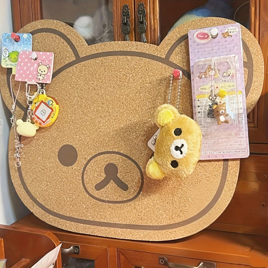 Bear-Shaped Pin Board | Wall-Mounted Rubber Bulletin Board Bulletin Pin Board Peaceful Pleasures Health and Wellness