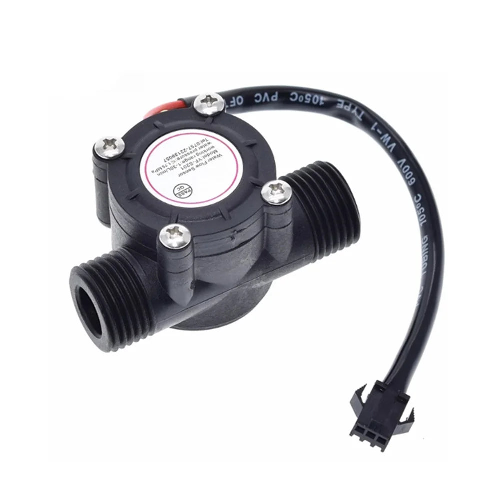 G1/2 Hall Effect Water Flow Sensor 1–30 L/min | DC 5–18V