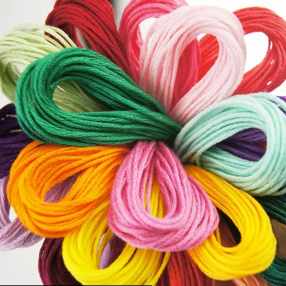 447pc Mixed Color Embroidery Floss Kit | Cross Stitch Thread