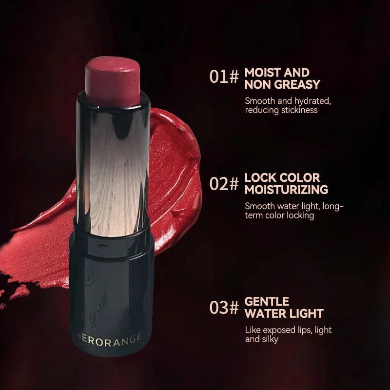 Red Brown Waterproof Mirror Lipstick | Long-Lasting & Moisturizing