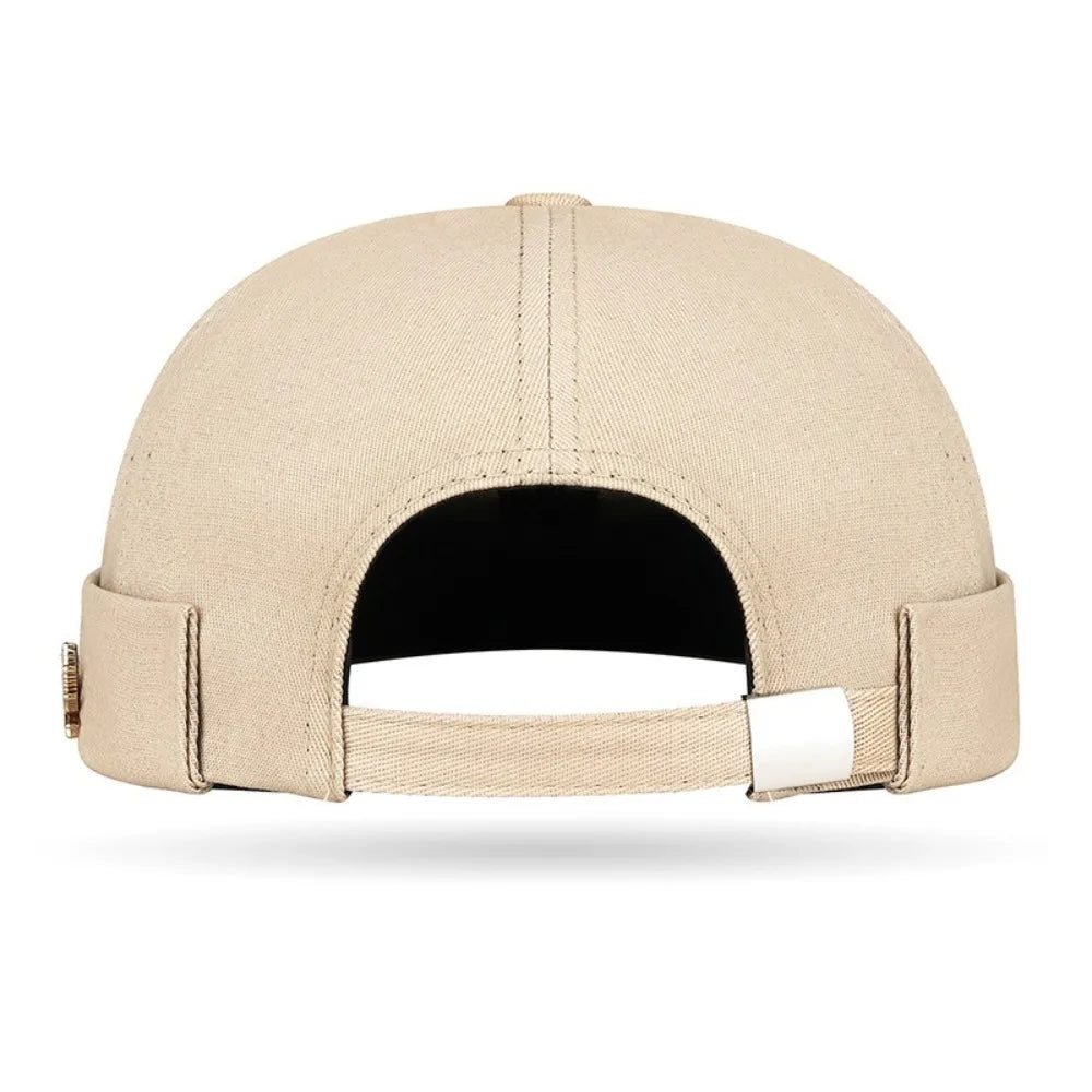 Adjustable Brimless Cap for Spring & Autumn, Unisex Solid Beanie Hat - Fashion Versatile, Streetwear Hip Hop Style Peaceful Pleasures Health and Wellness