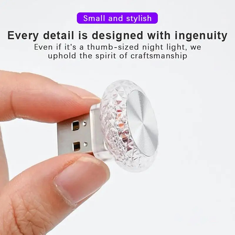 USB Mini LED Ambient Atmosphere Light – Car & PC Plug & Play